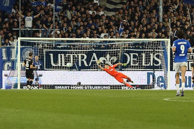 07 03 2025, xrekx, Soccer 2 Bundesliga, SV Darmstadt 98 Karlsruher SC v l Goal shot to 3 0 by Matondo Papela SV Darmstadt 98 DFL DFB REGULATIONS PROHIBIT ANY USE OF PHOTOGRAPHS as IMAGE SEQUENCES and or QUASI VIDEO Darmstadt