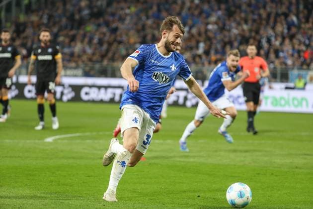 Darmstadt, Germany 07 March 2025 2 Liga 2024 2025 SV Darmstadt 98 vs Karlsruher SC In the picture Killian Corredor Darmstadt, 34 , DFL regulations prohibit any use of photographs as image sequences and or quasi video Merck Stadion am Böllenfalltor Hessen Copyright: xFotostandx xUlrichxScherbaumx