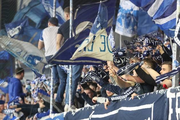 Darmstadt, Germany 07 March 2025 2 Liga 2024 2025 SV Darmstadt 98 vs Karlsruher SC In the picture the fans of Darmstadt waving fan flags and fan scarves in the fan curve DFL regulations prohibit any use of photographs as image sequences and or quasi video Merck Stadion am Böllenfalltor Hessen Copyright: xFotostandx xUlrichxScherbaumx