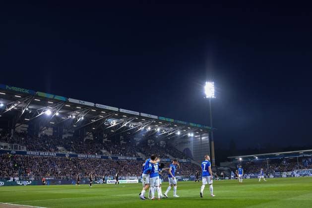 2025 03 07 xJFx 2 Bundesliga SV Darmstadt 98 Karlsruher SC v l , SV Darmstadt 98 Torjubel, Goal celebration, celebrate the goal DFL DFB REGULATIONS PROHIBIT ANY USE OF PHOTOGRAPHS as IMAGE SEQUENCES and or QUASI VIDEO Copyright: JoaquimxFerreira