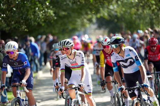 during the 19th edition of the Strade Bianche (White Roads) a 213 km one day race from Siena to Siena, Tuscany (Italy) - Saturday March 8, 2025.  Copyright: xSimonexSpada LaPressex