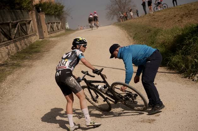 during the 11th edition of the Strade Bianche Women Elite (White Roads) a 136 km one day race from Siena to Siena, Tuscany (Italy) - Saturday March 8, 2025.  Copyright: xMarcoxAlpozzi xLaPressex