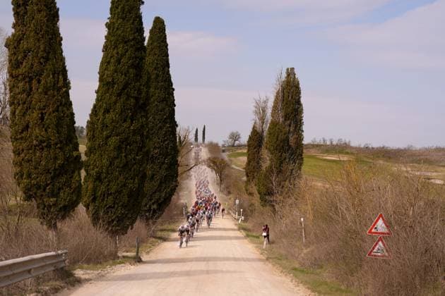 during the 19th edition of the Strade Bianche (White Roads) a 213 km one day race from Siena to Siena, Tuscany (Italy) - Saturday March 8, 2025.  Copyright: xFabioxFerrari LaPressex