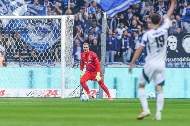 08 03 2025, Football, Season 2024 2025, 2 Bundesliga, 25 Matchday, Hertha BSC FC Schalke 04, Loris Karius FC Schalke 04 Berlin Olympiastadion Berlin Germany xRHR PHOTO TRx Copyright: TimxRehbein RHR-FOTOx RHR-FOTO TR