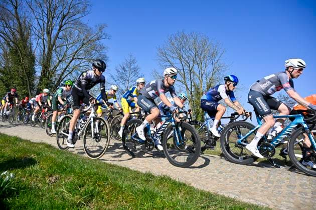 GP Criquielion 2025 LESSINES, BELGIUM - MARCH 08 : Van Den Bossche Fabio (BEL) of Alpecin-Deceuninck in action pictured during the 2025 GP Criquielion cycling race with start in Ath and finish in Lessines after 200 km on March 8, 2025 in Lessines, Belgium, 08 03 2025 Lessines Belgium  Copyright: xJanxDexMeuleneirx