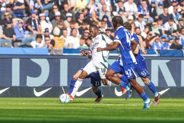 08 03 2025, Football, Season 2024 2025, 2 Bundesliga, 25 Matchday, Hertha BSC FC Schalke 04, Pape Meïssa Ba FC Schalke 04 Berlin Olympiastadion Berlin Germany xRHR PHOTO TRx Copyright: TimxRehbein RHR-FOTOx RHR-FOTO TR