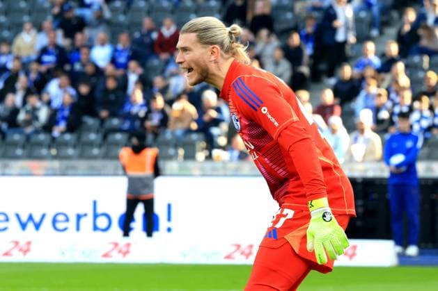 DEU, DFL, 2 FBL, Hertha BSC vs Schalke 04, 08 03 2025, Berliner Olympiastadion, Berlin, DEU, DFL, 2 FBL, Hertha BSC vs Schalke 04, im Bild Loris Karius Schalke 04 27 DFL regulations prohibit any use of Photographs as image sequences and or quasi video Foto Juergen Engler nordphoto GmbH nordphotoxGmbHx xEngler nph00076