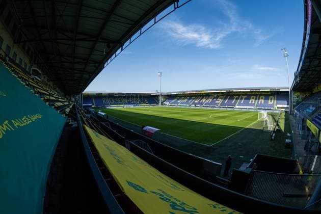 SITTARD, 08-03-2025 , Fortuna Sittard Stadium, football, Dutch eredivisie, season 2024 2025. Fortuna Sittard - Heracles. Stadium before the match Fortuna Sittard -Heracles Fortuna Sittard - Heracles  x28212200x Copyright: