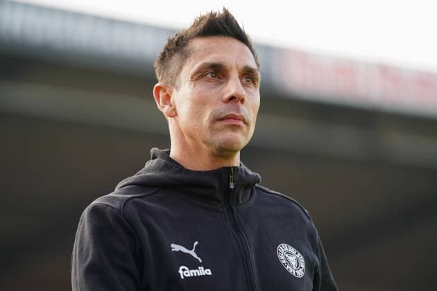 Marcel Rapp Holstein Kiel, Coach Interview before kick-off, Sky Interview, GER, Holstein Kiel vs VfB Stuttgart, Football, Bundesliga, Matchday 25, Season 2024 2025, 08 03 2025 DFL REGULATES PROHIBIT ANY USE OF PHOTOGRAPHS AS IMAGE SEQUENCES AND OR QUASI VIDEO GER, Holstein Kiel vs VfB Stuttgart, Football, Bundesliga, Matchday 25, Season 2024 2025, 08 03 2025 Kiel Copyright: xEibner-Pressefoto MaxxVincenx EP_MVN