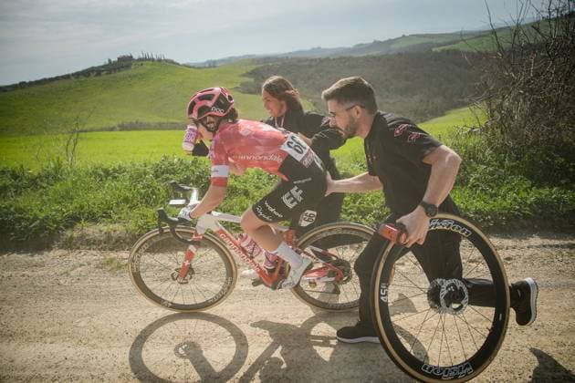 R& xdc;EGG Noemi during the 11th edition of the Strade Bianche Women Elite (White Roads) a 136 km one day race from Siena to Siena, Tuscany (Italy) - Saturday March 8, 2025.  Copyright: xMarcoxAlpozzi xLaPressex