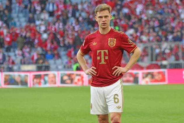 6 Joshua Kimmich FCB is at a loss at the end of the game, Football 1 BL FC Bayern München VfL Bochum 08 03 2025 Allianz Arena PHOTO Mladen Lackovic LakoPress