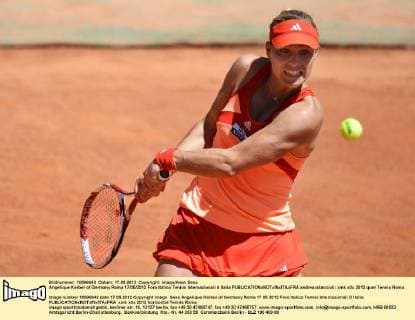 Tennis, WTA Tournament in Rome, Angelique Kerber defeats Julia Goerges