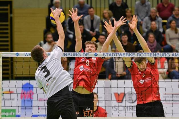 Volleyball, 2nd BL South, TV Rottenburg - Blue Volleys Gotha