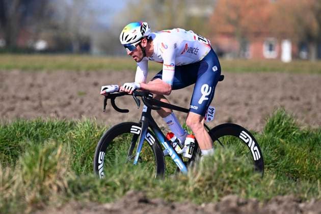 Grand Prix Jean-Pierre Monsere 2025 cycling race ROESELARE, BELGIUM - MARCH 09 : Brunel Alexys (FRA) of Team TotalEnergies during the Men Elite UCI 1.1 Europe Tour 13th Lotto Begium Cup Grand Prix Jean-Pierre Monsere cycling race of 201,6 kms with start in Ichtegem and finish in Roeselare on March 09, 2025 in Roeselare, Belgium, 09 03 2025 ( Motordriver Guy De Vuyst & Roeselare Belgium  Copyright: xTomasxSiskx