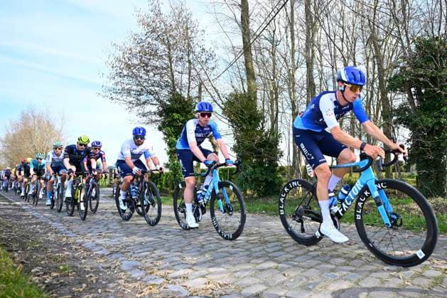 Grand Prix Jean-Pierre Monsere 2025 cycling race ROESELARE, BELGIUM - MARCH 09 : Verbrugghhe Jens (BEL) of Israel - Premier Tech during the Men Elite UCI 1.1 Europe Tour 13th Lotto Begium Cup Grand Prix Jean-Pierre Monsere cycling race of 201,6 kms with start in Ichtegem and finish in Roeselare on March 09, 2025 in Roeselare, Belgium, 09 03 2025 ( Motordriver Guy De Vuyst & Roeselare Belgium  Copyright: xTomasxSiskx