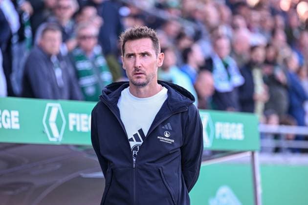 09 03 2025, Soccer, 2 Bundesliga, 25 Matchday Season 2024 2025, Preußen Münster 1 FC Nürnberg, Coach Miroslav Klose 1 FC Nürnberg xRHR PHOTO TKx Copyright: RHR-FOTOx RHR-FOTO TK