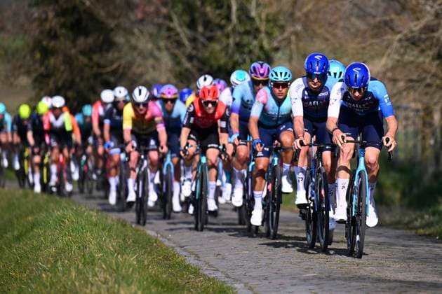 Grand Prix Jean-Pierre Monsere 2025 cycling race ROESELARE, BELGIUM - MARCH 09 : Van Asbroeck Tom (BEL) of Israel - Premier Tech, Verbrugghhe Jens (BEL) of Israel - Premier Tech during the Men Elite UCI 1.1 Europe Tour 13th Lotto Begium Cup Grand Prix Jean-Pierre Monsere cycling race of 201,6 kms with start in Ichtegem and finish in Roeselare on March 09, 2025 in Roeselare, Belgium, 09 03 2025 ( Motordriver Guy De Vuyst & Roeselare Belgium  Copyright: xTomasxSiskx