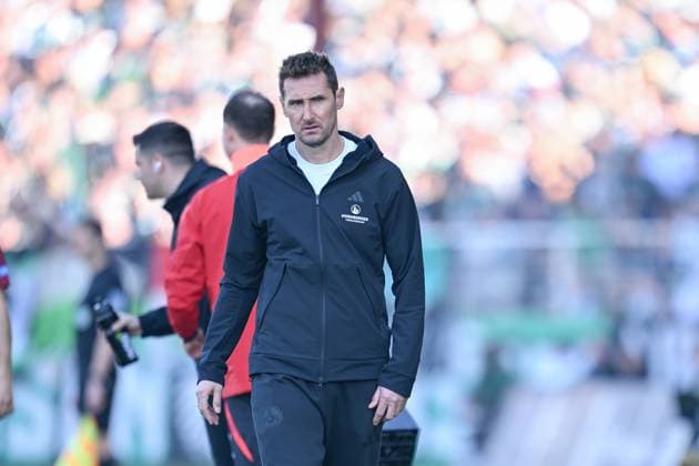 09 03 2025, Soccer, 2 Bundesliga, 25 Matchday Season 2024 2025, Preußen Münster 1 FC Nürnberg, Coach Miroslav Klose 1 FC Nürnberg xRHR PHOTO TKx Copyright: RHR-FOTOx RHR-FOTO TK