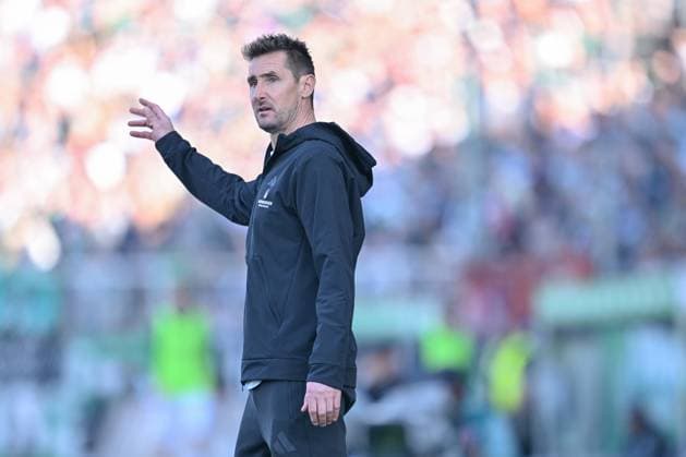 09 03 2025, Soccer, 2 Bundesliga, 25 Matchday Season 2024 2025, Preußen Münster 1 FC Nürnberg, Coach Miroslav Klose 1 FC Nürnberg xRHR PHOTO TKx Copyright: RHR-FOTOx RHR-FOTO TK