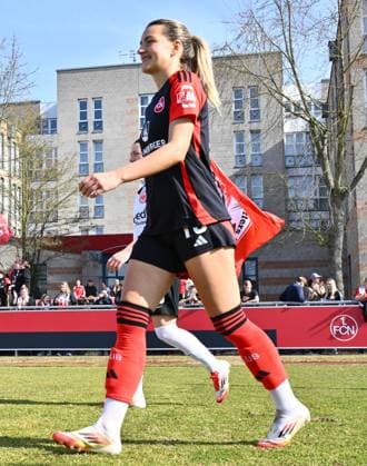 09 03 2025 Soccer Season 2024 2025 2 Women Soccer Bundesliga 17 Matchday 1 FC Nuremberg FCN Club Clubfrauen Eintracht Frankfurt II Sportfoto Zink xwoxzix Medina Desic 10, 1 FC Nuremberg FCN runs in