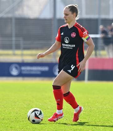 09 03 2025 Soccer Season 2024 2025 2 Women Soccer Bundesliga 17 Matchday 1 FC Nürnberg FCN Club Clubfrauen Eintracht Frankfurt II Sportfoto Zink xwoxzix Luisa Guttenberger 4, 1 FC Nürnberg FCN Crop Single Image