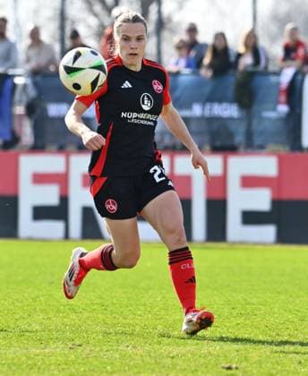 09 03 2025 Soccer Season 2024 2025 2 Women Soccer Bundesliga 17 Matchday 1 FC Nürnberg FCN Club Clubfrauen Eintracht Frankfurt II Sportfoto Zink xwoxzix Nastassja Lein 24, 1 FC Nürnberg FCN Cropped single image