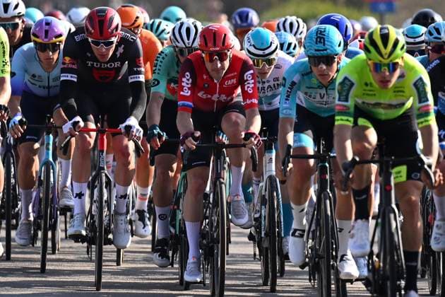 Grand Prix Jean-Pierre Monsere 2025 cycling race ROESELARE, BELGIUM - MARCH 09 : Viviani Elia (ITA) of Lotto during the Men Elite UCI 1.1 Europe Tour 13th Lotto Begium Cup Grand Prix Jean-Pierre Monsere cycling race of 201,6 kms with start in Ichtegem and finish in Roeselare on March 09, 2025 in Roeselare, Belgium, 09 03 2025 ( Motordriver Guy De Vuyst & Roeselare Belgium  Copyright: xTomasxSiskx