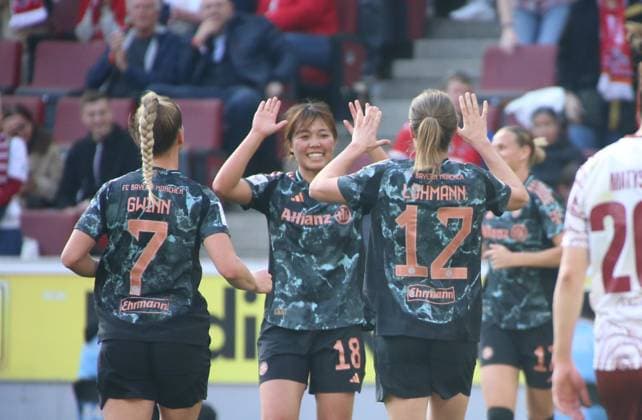 09 03 2025, xgrfx, Soccer Google Pixel Women Bundesliga, 1 FC Köln FC Bayern München v l Tor, Sydney Lohmann FC Bayern München DFL DFB REGULATIONS PROHIBIT ANY USE OF PHOTOGRAPHS as IMAGE SEQUENCES and or QUASI VIDEO Köln