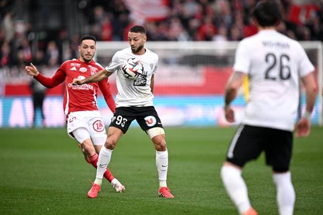 Stade Brestois 29 v Angers SCO - Ligue 1 McDonald s 2024 2025 93 Haris BELKEBLA (sco) during the Ligue 1 McDonald s match between Brest and Angers at Stade Francis-Le Ble on March 9, 2025 in Brest, France. Brest France  Copyright: xFEPx 776293011