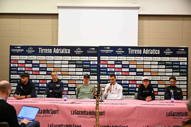Cycling, Tirreno - Adriatico, Press conference