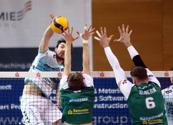 Volleyball, VBL, TSV Haching Munich - powervolleys Düren