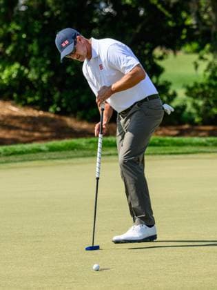 March 9, 2025: Adam Scott of Australia misses his par putt on the 1st green during final round of the Arnold Palmer Invitational presented by Mastercard held at Arnold Palmer s Bay Hill Club & Lodge in Orlando, FL. Romeo T Guzman CSM Orlando USA - ZUMAcg2_ 20250309_faf_cg2_042 Copyright: xRomeoxGuzmanx