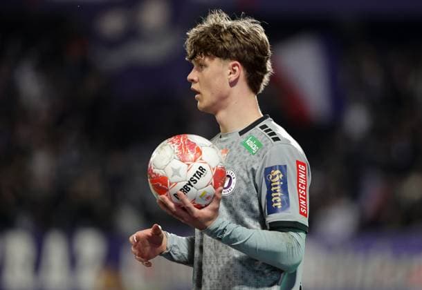 SOCCER - BL, A.Wien vs A.Klagenfurt VIENNA,AUSTRIA,09.MAR.25 - SOCCER - ADMIRAL Bundesliga, FK Austria Wien vs SK Austria Klagenfurt. Image shows Jannik Thomas Robatsch (A.Klagenfurt).  GEPAxpictures xWalterxLuger