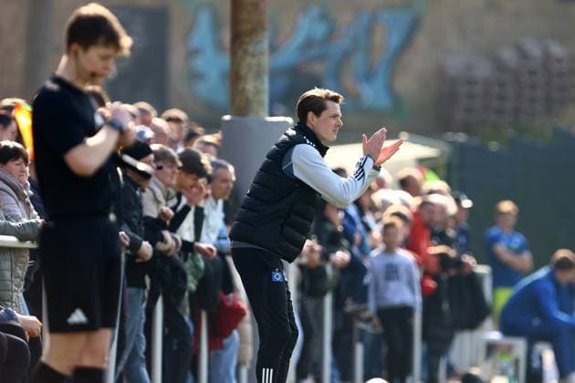 Lukas Pfeiffer Coach, Hamburger SV U19 Football I Juniors I U19 DFB Youth League I Season 2024 2025 I Main Round League A, Group C, 6 Matchday I Hamburger SV U19 TSG 1899 Hoffenheim U19 I 09 03 2025 I Alexander Otto Academy