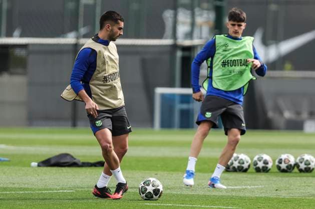 March 10, 2025, Sant Joan Despi, Barcelona, SPAIN: Ferran Torres during the training day of FC Barcelona, Barca ahead UEFA Champions League, football match against SL Benfica at Ciudad Esportiva Joan Gamper on March 10, 2025 in Sant Joan Despi, Barcelona, Spain. Sant Joan Despi SPAIN - ZUMAa181 20250310_zaa_a181_021 Copyright: xJavierxBorregox