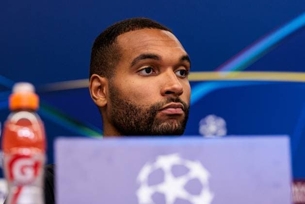 UEFA Champions League, Press conference Bayer 04 Leverkusen 10 03 2025 Jonathan Tah Bayer 04 Leverkusen, 4 during the press conference UEFA Champions League Round of 16 second leg, Press conference Bayer 04 Leverkusen before the match against FC Bayern Munich Leverkusen, BayArena on 10 03 2025 Copyright: xBEAUTIFULxSPORTS Wunderlx