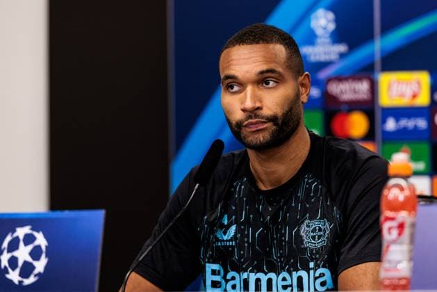 UEFA Champions League, Press conference Bayer 04 Leverkusen 10 03 2025 Jonathan Tah Bayer 04 Leverkusen, 4 during the press conference UEFA Champions League Round of 16 second leg, Press conference Bayer 04 Leverkusen before the match against FC Bayern Munich Leverkusen, BayArena on 10 03 2025 Copyright: xBEAUTIFULxSPORTS Wunderlx