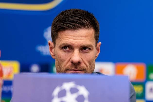UEFA Champions League, Press conference Bayer 04 Leverkusen 10 03 2025 Xabi Alonso Head coach Bayer 04 Leverkusen during the press conference UEFA Champions League Round of 16 second leg, Press conference Bayer 04 Leverkusen before the match against FC Bayern Munich Leverkusen, BayArena on 10 03 2025 Copyright: xBEAUTIFULxSPORTS Wunderlx