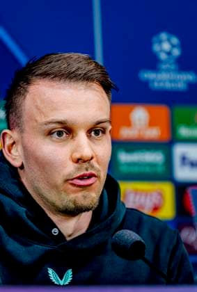 Pressconference Robin van Persie and Timon Wellenreuther of Feyenoord at the San Siro stadium for the UEFA Champions League season 2024 2025 in MILAN, Italy on 10 march 2025, photo by Marcel van Dorst EYE4images DeFodi Images