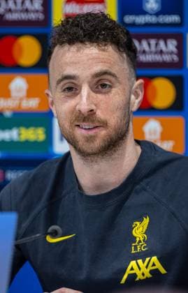 Football - UEFA Champions League - Round of 16 2nd Leg - Liverpool FC v Paris Saint-Germain - MD-1 LIVERPOOL, ENGLAND - Monday, March 10, 2025: Liverpool s Diogo Jota during a press conference, PK, Pressekonferenz at Anfield ahead of the UEFA Champions League Round of 16 2nd Leg match between Liverpool FC and Paris Saint-Germain. (Photo by David Rawcliffe Propaganda) LIVERPOOL Anfield MERSEYSIDE ENGLAND  Copyright: xDavidxRawcliffex P2025-03-10-Liverpool_PSG_MD-1-70