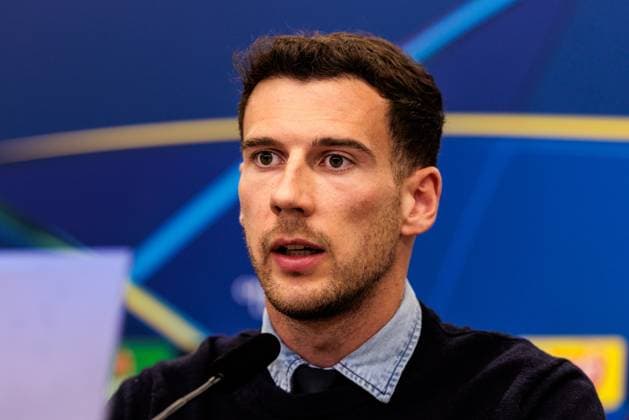 UEFA Champions League, Press conference FC Bayern Munich 10 03 2025 Leon Goretzka FC Bayern Munich, 8 during the press conference UEFA Champions League round of 16 second leg, Press conference FC Bayern Munich before the match against FC Bayern Munich Leverkusen, BayArena on 10 03 2025 Copyright: xBEAUTIFULxSPORTS Wunderlx
