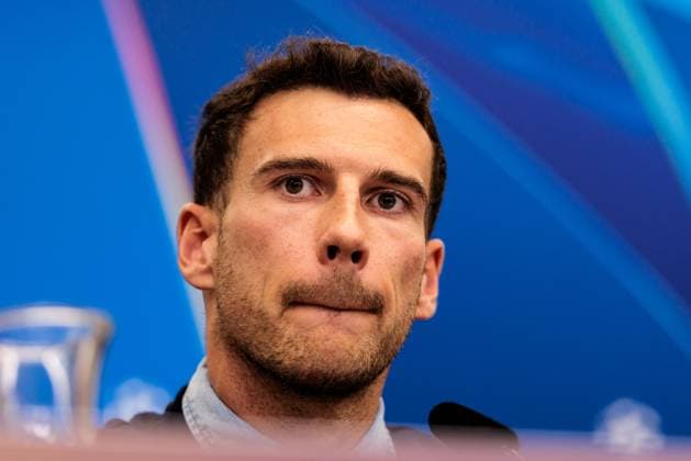UEFA Champions League, press conference FC Bayern Munich 10 03 2025 Leon Goretzka FC Bayern Munich, 8 pensive during the press conference UEFA Champions League round of 16 second leg, press conference FC Bayern Munich before the match against FC Bayern Munich Leverkusen, BayArena on 10 03 2025 Copyright: xBEAUTIFULxSPORTS Wunderlx