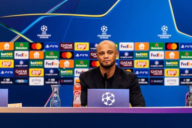 UEFA Champions League, Press conference FC Bayern Munich 10 03 2025 Vincent Kompany Coach FC Bayern Munich during the press conference UEFA Champions League Round of 16 second leg, Press conference FC Bayern Munich before the match against FC Bayern Munich Leverkusen, BayArena on 10 03 2025 Copyright: xBEAUTIFULxSPORTS Wunderlx