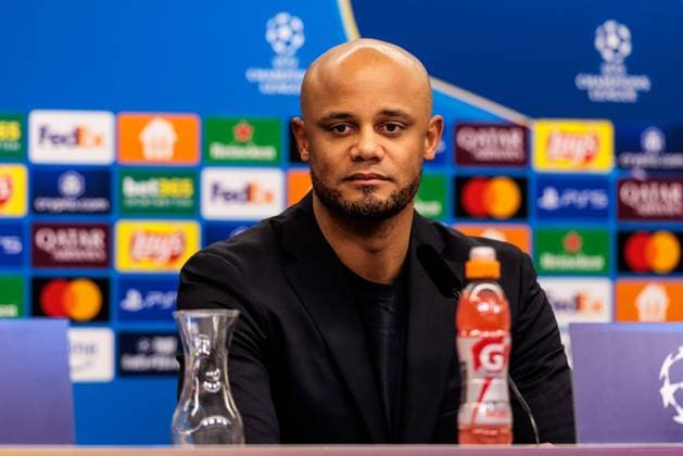 UEFA Champions League, Press conference FC Bayern Munich 10 03 2025 Vincent Kompany Coach FC Bayern Munich during the press conference UEFA Champions League Round of 16 second leg, Press conference FC Bayern Munich before the match against FC Bayern Munich Leverkusen, BayArena on 10 03 2025 Copyright: xBEAUTIFULxSPORTS Wunderlx