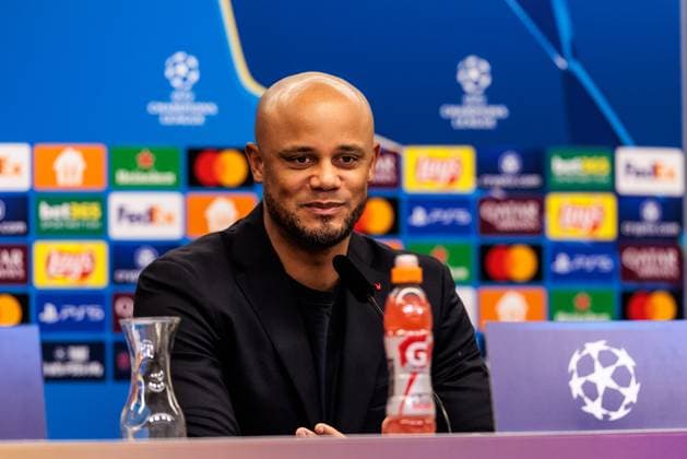 UEFA Champions League, Press conference FC Bayern Munich 10 03 2025 Vincent Kompany Coach FC Bayern Munich during the press conference UEFA Champions League Round of 16 second leg, Press conference FC Bayern Munich before the match against FC Bayern Munich Leverkusen, BayArena on 10 03 2025 Copyright: xBEAUTIFULxSPORTS Wunderlx
