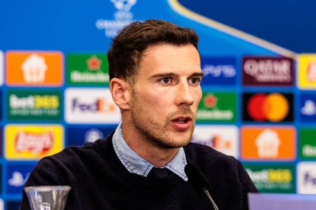 UEFA Champions League, Press conference FC Bayern Munich 10 03 2025 Leon Goretzka FC Bayern Munich, 8 during the press conference UEFA Champions League round of 16 second leg, Press conference FC Bayern Munich before the match against FC Bayern Munich Leverkusen, BayArena on 10 03 2025 Copyright: xBEAUTIFULxSPORTS Wunderlx