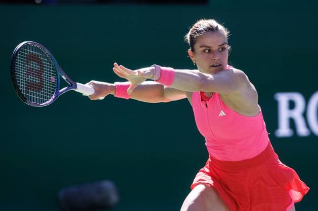March 10, 2025: Maria Sakkari (GRE) in action against Coco Gauff (USA) during their round 3 match at the BNP Paribas Open on March 10, 2025, held at the Indian Wells Tennis Garden in Indian Wells, California. Indian Wells USA - ZUMAc04_ 20250310_zma_c04_114 Copyright: xMalxTaamx