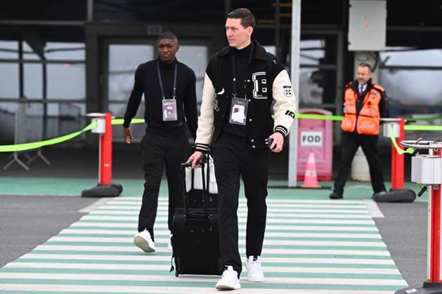 Aston Villa v Club Brugge - UEFA Champions League Media Activities 11 03 2025 OOSTENDE, BELGIUM - MARCH 11 : Vanaken Hans midfielder of Club Brugge pictured at the Oostende airport before departure for the UEFA Champions League 2024 25 round of 16 match second leg between Aston Villa and Club Brugge on March 11, 2025 in Oostende, Belgium, 11 03 2025 Oostende Belgium  Copyright: xVincentxKalutx