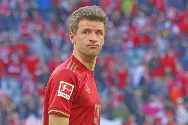 25 Thomas Müller FCB Portraet, Portrait, Football 1 BL FC Bayern München VfL Bochum 08 03 2025 Allianz Arena PHOTO Mladen Lackovic LakoPress