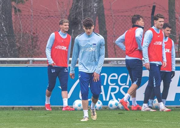 Soccer, Men, Season 2024 25, 2 Bundesliga, Hertha BSC, Training, Janne Berner Hertha BSC , 11 03 2025, Copyright: xSebastianxRäppold MatthiasxKochx